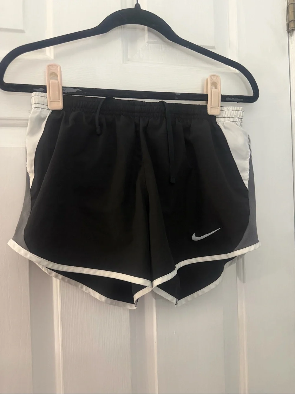 Nike Dri-FIT 10K Lined Running Shorts Black Gray Women’s Small